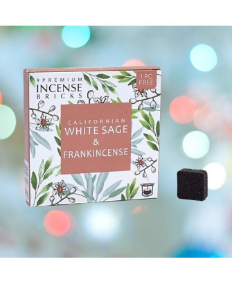 Ladrillos de Incienso Salvia Blanca y Olíbano, Aromafume