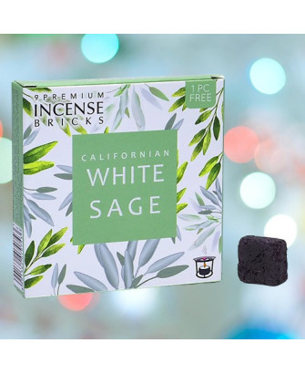 Ladrillos de Incienso Salvia Blanca, Aromafume
