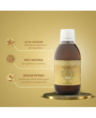 Oro Coloidal 20 PPM, 100ml