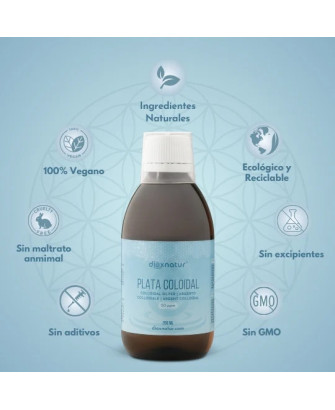 Plata Coloidal 20 PPM, 250ml