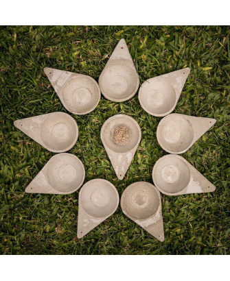 Sahumador de Cemento Triangular