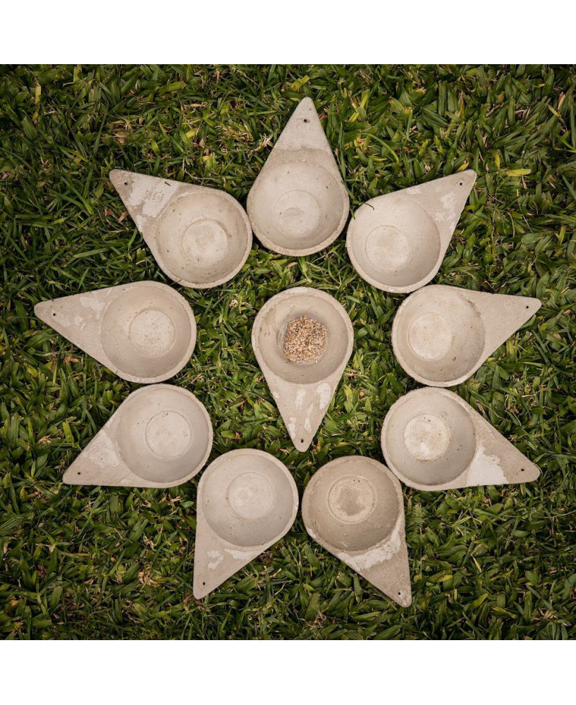 Sahumador de Cemento Triangular