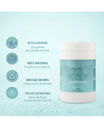 Zeolita en Polvo, 150 g.