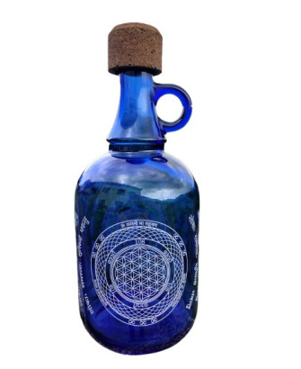 Botella Flor de la Vida y Sri Yantra 1 L