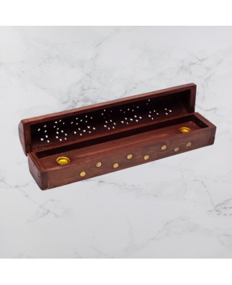 Caja para Quemar y Guardar Inciensos con Flores
