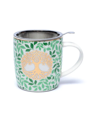 Taza de Té con Infusor Árbol de la Vida