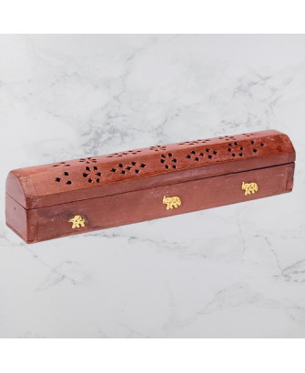 Caja para Quemar y Guardar Inciensos con Elefantes