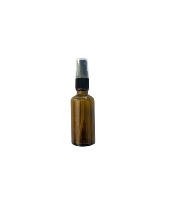 Bote con Espray Ámbar, 50 ml