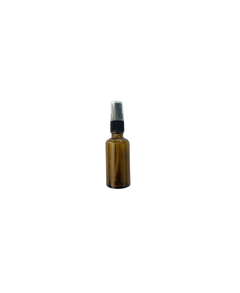 Bote con Espray Ámbar, 50 ml