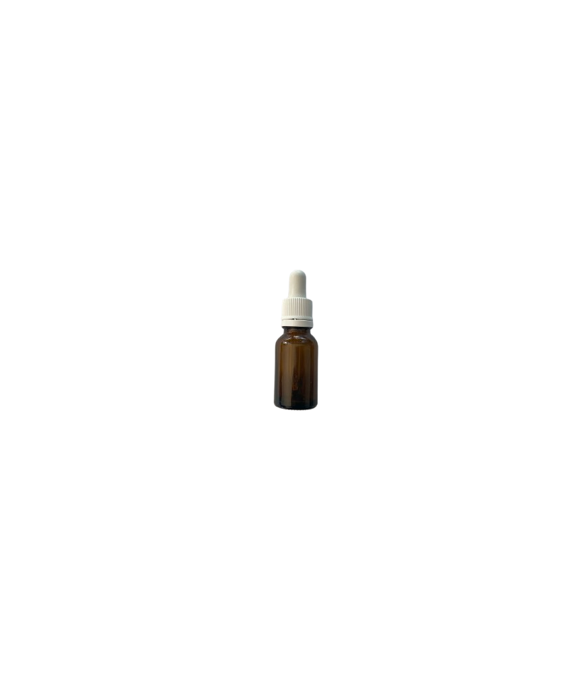 Bote con Gotero Ámbar, 15 ml