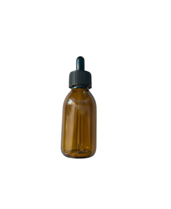 Bote con Gotero Ámbar, 100 ml