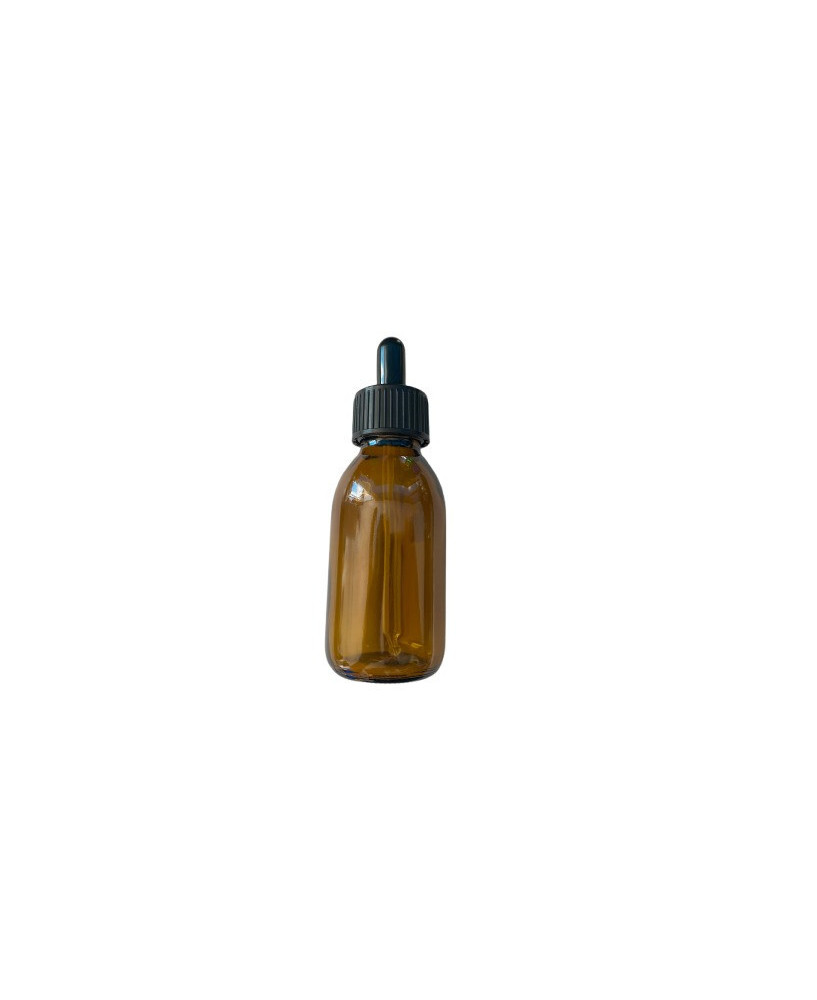 Bote con Gotero Ámbar, 60 ml