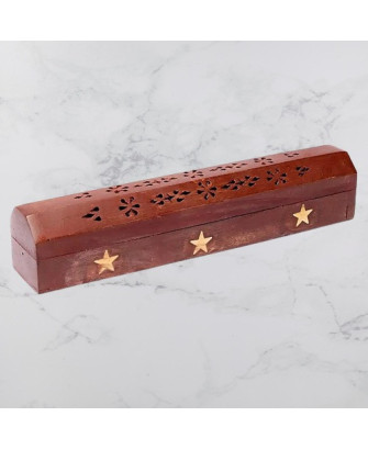 Caja para Quemar y Guardar Inciensos con Estrellas