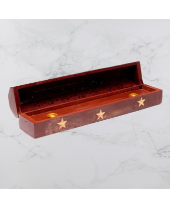 Caja para Quemar y Guardar Inciensos con Estrellas