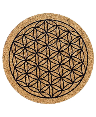 Posavasos de Corcho Flor de la Vida
