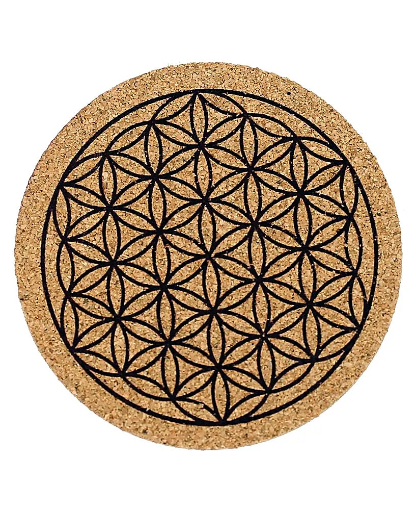 Posavasos de Corcho Flor de la Vida
