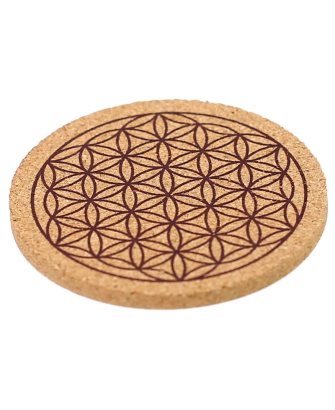 Posavasos de Corcho Flor de la Vida