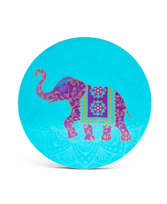 6 Posavasos con Elefante Indú