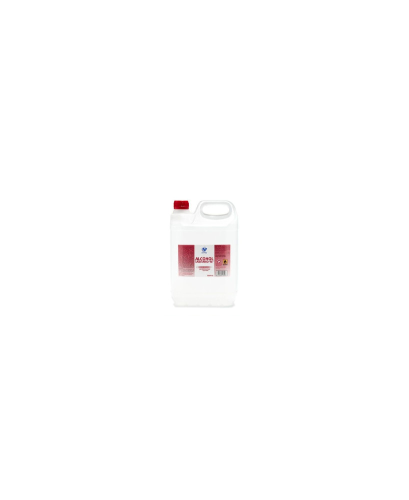 Alcohol sanitario 96o garrafa 5L.