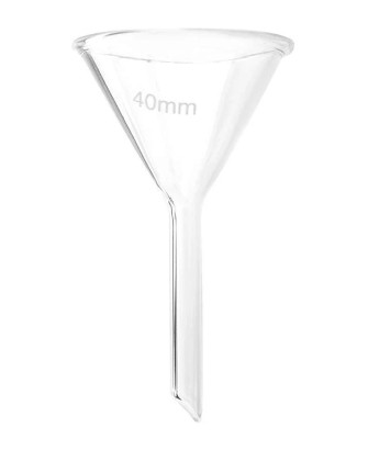 Embudo de cristal, 40 mm,