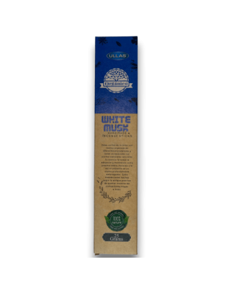 Incienso Ullas de Almizcle Blanco- White Musk - Hecho a mano - 25gr - 