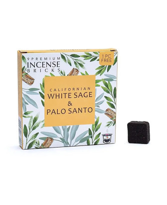 Aromafume ladrillos de incienso Salvia blanca y Palo santo 40g
