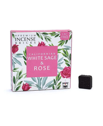 Aromafume ladrillos de incienso Salvia blanca y Rosa 40GR