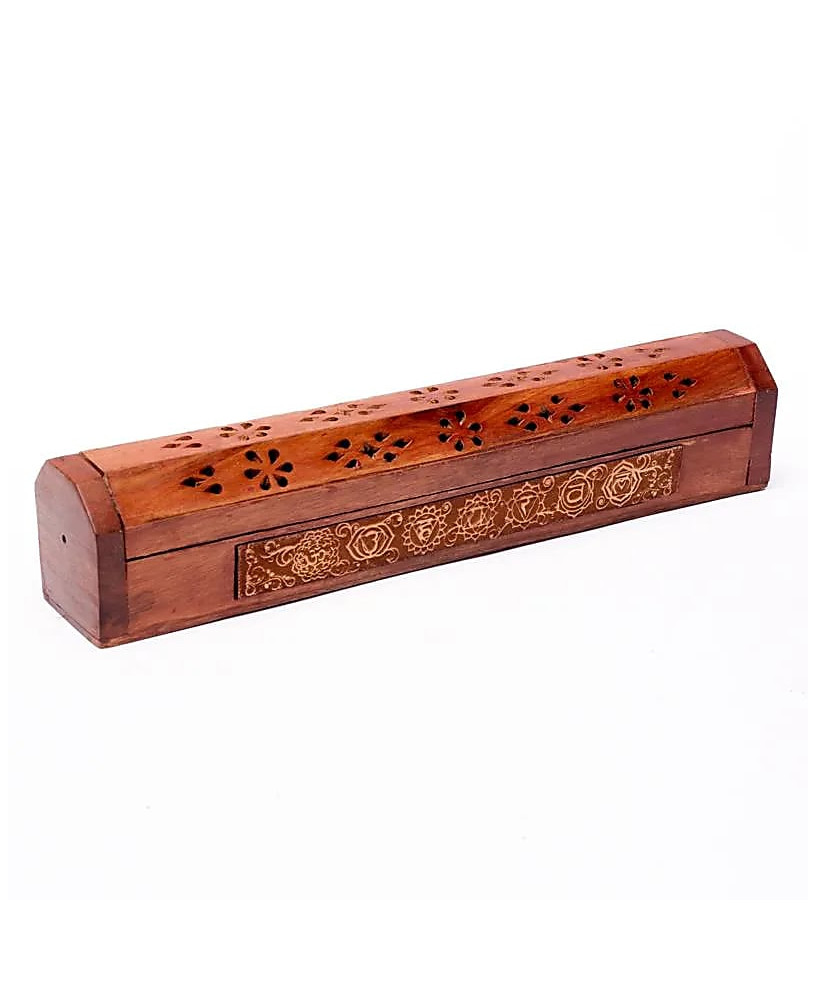 Caja para quemar y guardar inciensos 7 chakras