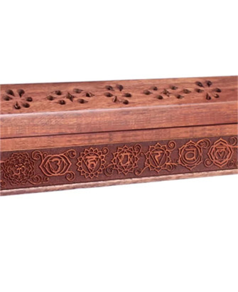 Caja para quemar y guardar inciensos 7 chakras