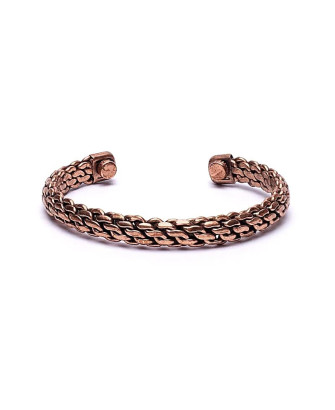 Pulsera magnética de cobre trenzada