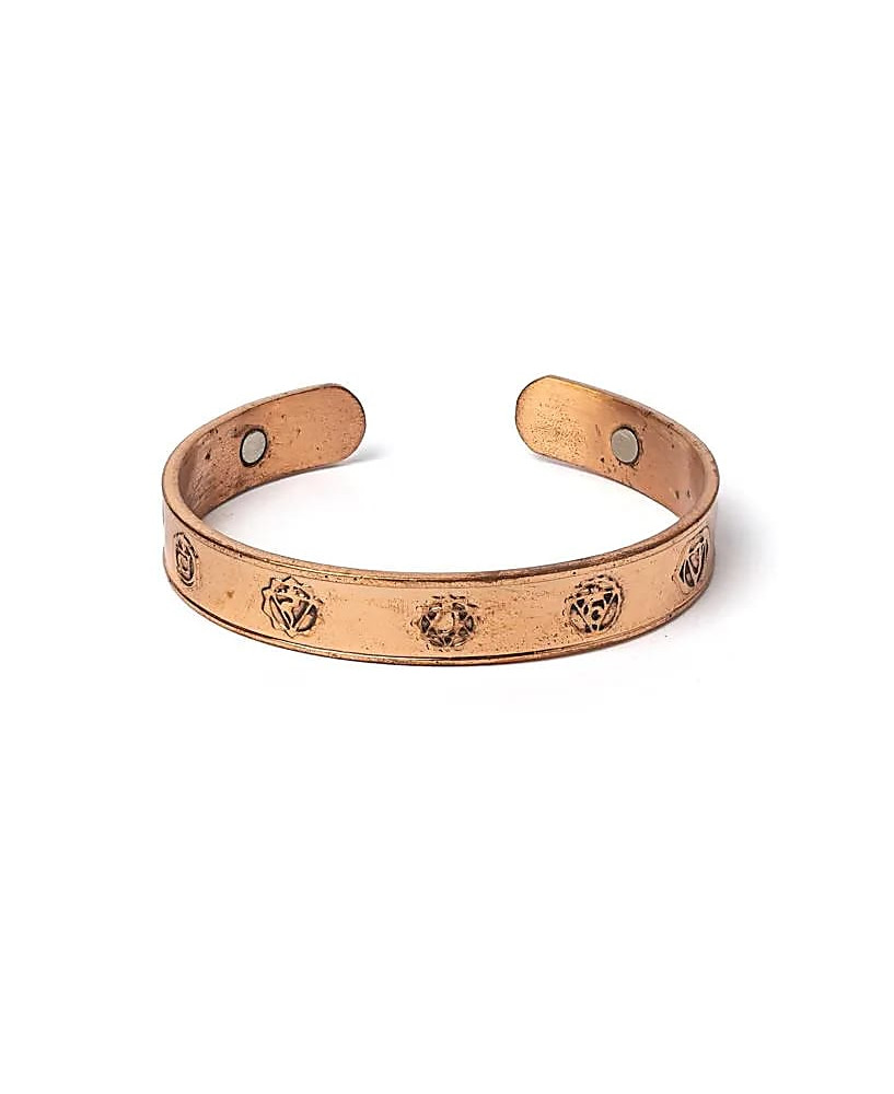 Pulsera magnética de cobre símbolos chakra