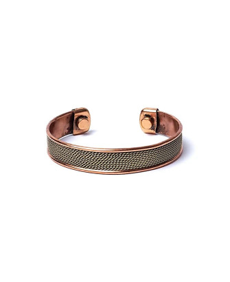Pulsera magnética de cobre motivo cuerda