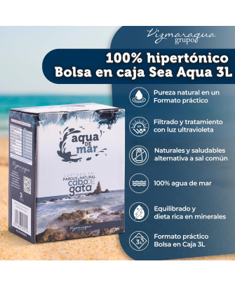 Agua de mar 100% Hipertónica - 3L Bag in Box (BiB)