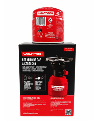 Hornillo Gas Con Cartucho Piezo Electrico
