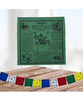 Banderas de Oración Tibetanas Lungta