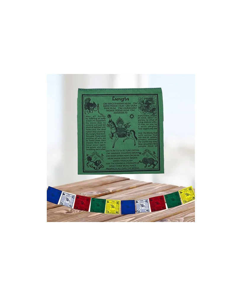Banderas de Oración Tibetanas Lungta