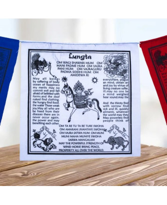 Banderas de Oración Tibetanas Lungta