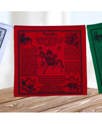 Banderas de Oración Tibetanas Lungta