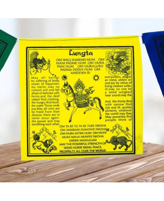 Banderas de Oración Tibetanas Lungta