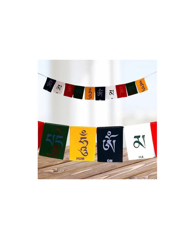 Banderas de Oración Tibetanas Ompmh de Lujo