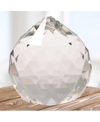 Atrapasol Cristal Arco Iris, Bola Transparente, 4 cm
