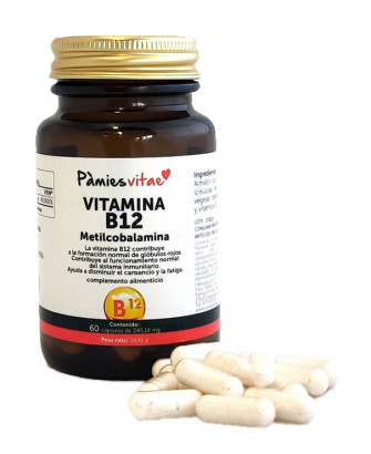 Vitamina B12 - Metilcobalamina (60 cápsulas)