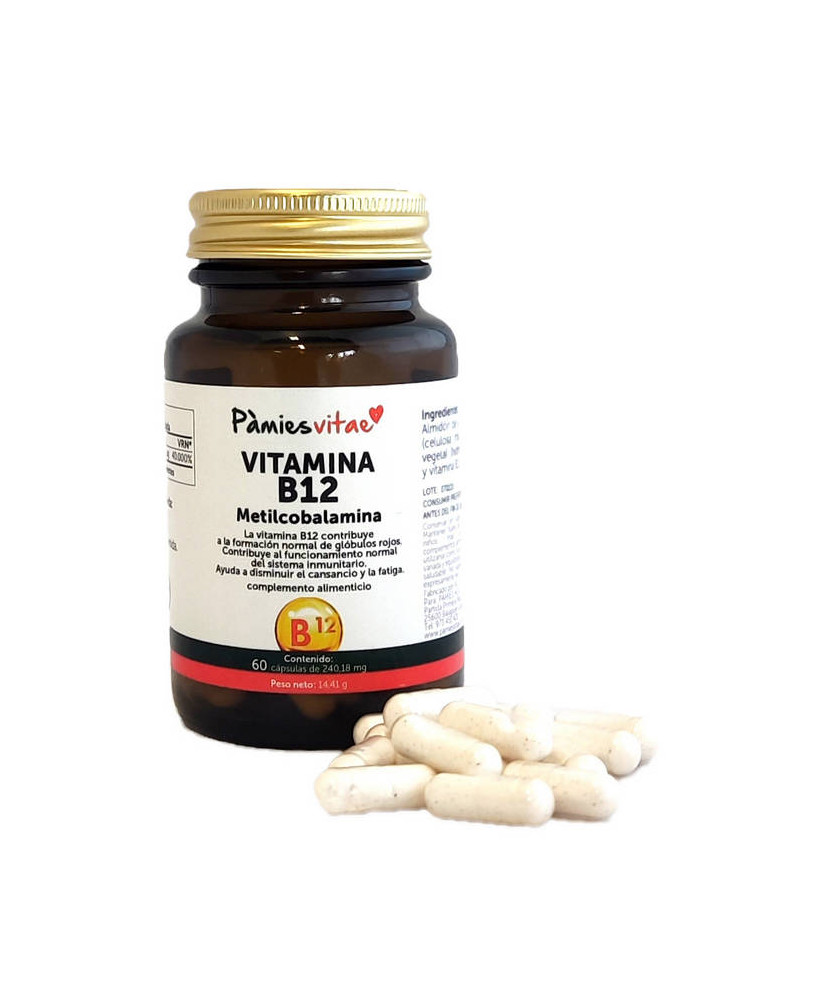Vitamina B12 - Metilcobalamina (60 cápsulas)