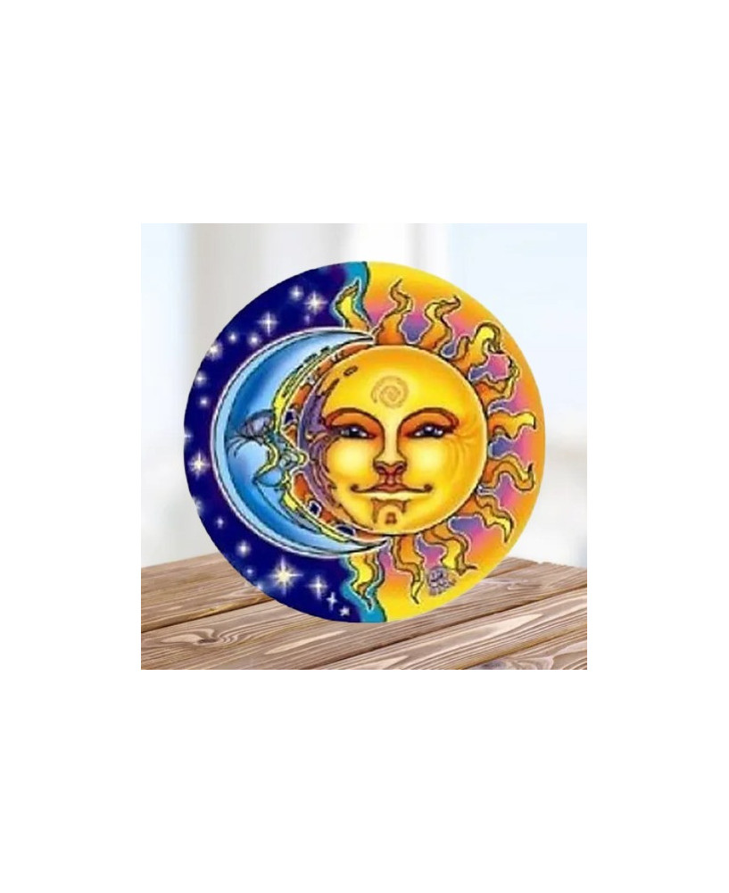 Pegatina del Sol y la Luna
