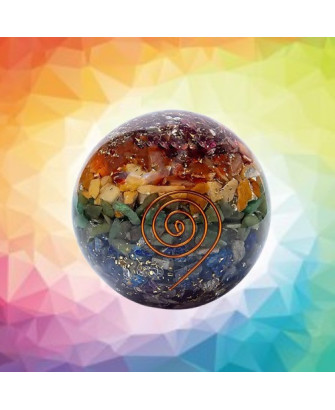 Esfera de Orgonita 7 Chakras