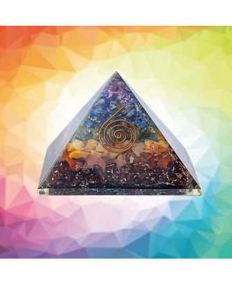 Pirámide de Orgonita 7 Chakras