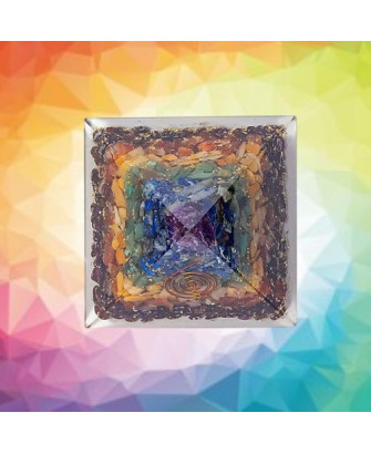 Pirámide de Orgonita 7 Chakras