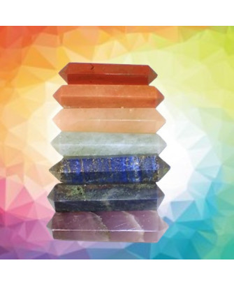 Set de 7 Piedras con Colores de los Chakras