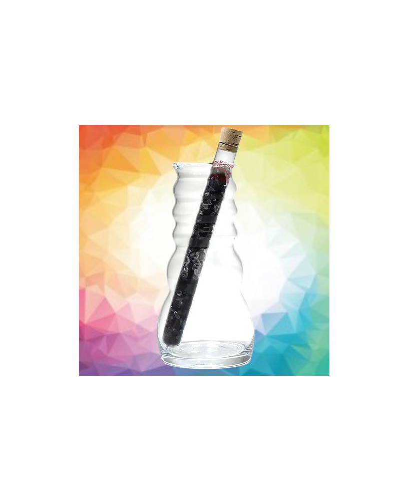 Tubo Purificador y energizador de Agua,  Shunguita y Cristal de Roca.