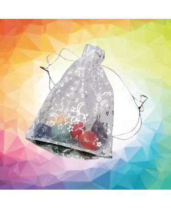 Bolsa de Piedras Rodadas Pequeñas de los 7 Chakras, 1,5-2cm
